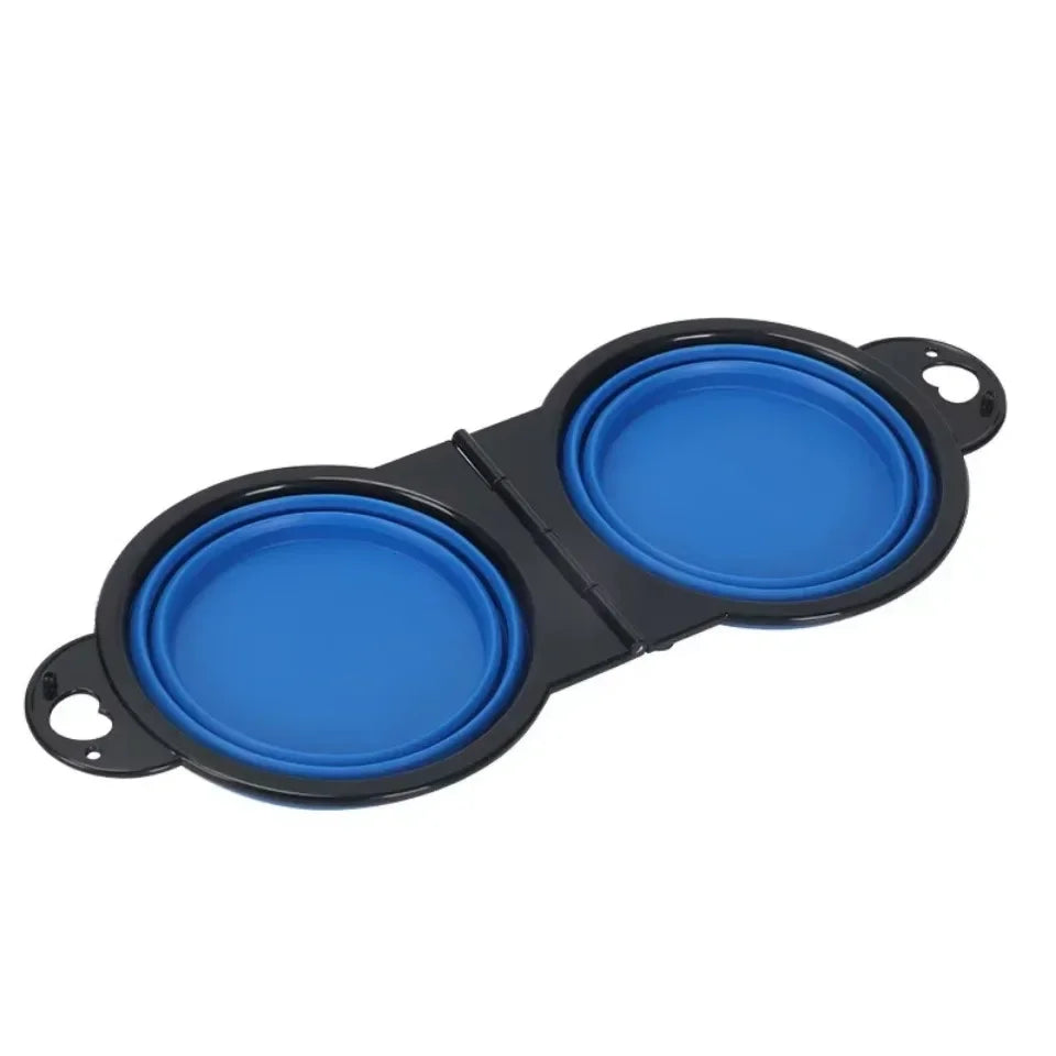 Foldable Dual Travel Bowl