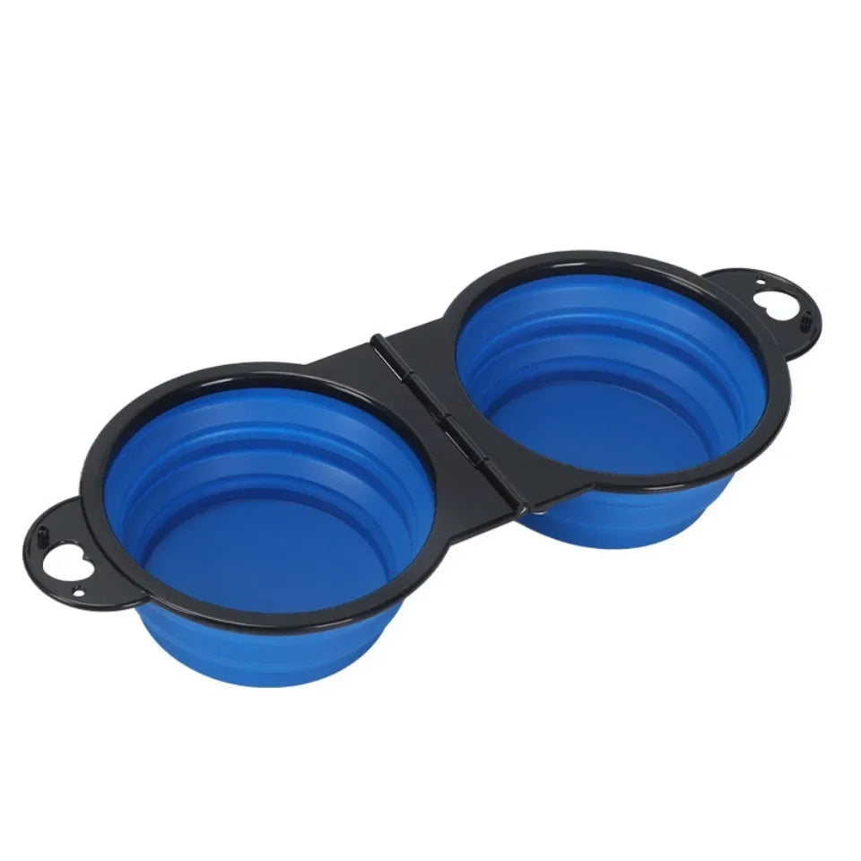 Foldable Dual Travel Bowl
